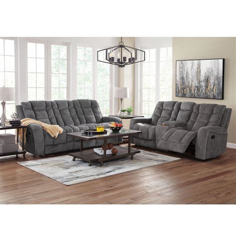 Rent To Own Man Wah Brynn Reclining Sofa And Reclining Loveseat With Console At Aarons Today