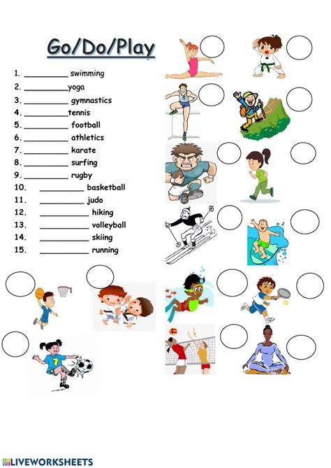 A Worksheet With Pictures And Words To Help Students Learn How To Play