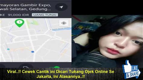 Viral Cewek Cantik Ini Dicari Tukang Ojek Online Se Jakarta Ini