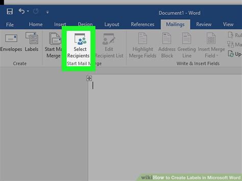 How to print labels in word. How to Create Labels in Microsoft Word (with Pictures ...
