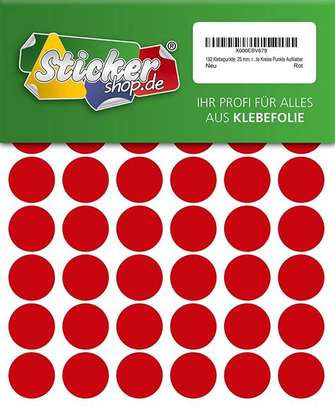 20 Mm Pvc Waterproof Sticker Adhesive Circular Stickers Dots Circles