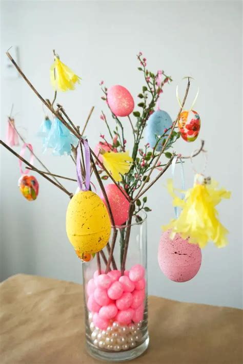 Diy Dollar Tree Easter Tree And Easter Egg Decorations Andrea Peacock