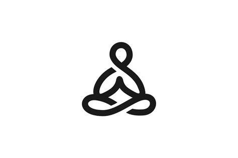 Meditation Logo Template Yoga Symbols Art Yoga Symbols Meditation Symbols