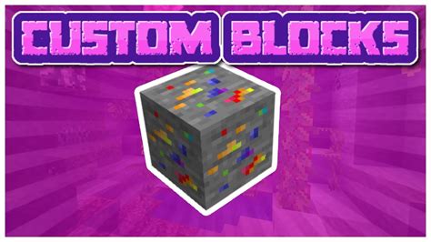 Custom Blocks In Minecraft Youtube