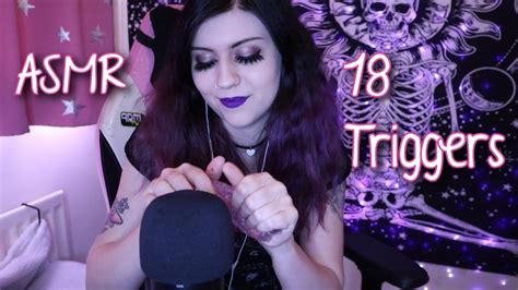 [asmr] 18 triggers in 18 minutes 💜 youtube