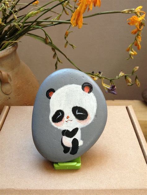 50 Best Animal Painted Rocks For Beginner Rock Painters Panda