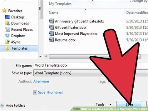 How To Create A Template In Microsoft Word 2007 7 Steps