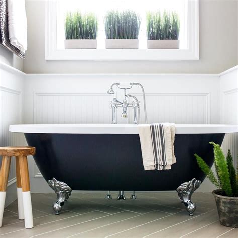 Visit our raleigh showroom to see a complete selection of legacy whirlpool hot tubs. Black clawfoot tub, gray herringbone tile courtesy Kim O ...