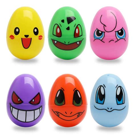 48 Pcs Easter Eggs Party Favors For Pokemon Easter Eggs Hunting Pokemon Themed