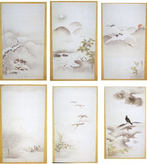 One Of A Pair Of Six Fold Screens Attributed Kanô Tanyû Manner Of