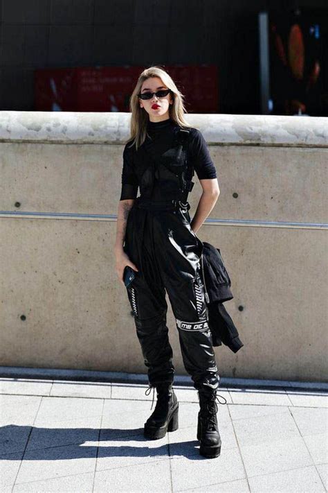 30 All Black Outfits To Copy From Luxe With Love Harajuku Fashion