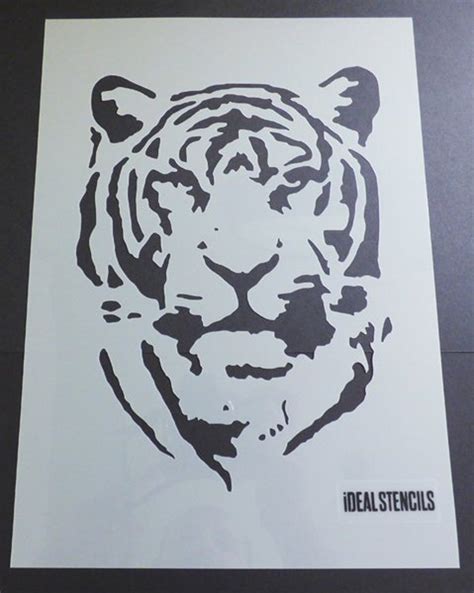 Tiger Face Stencil Home Decorating Arts Crafts Paint Walls Etsy Uk