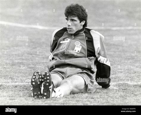 Italian Football Player Gianfranco Zola 1990s Stock Photo Alamy