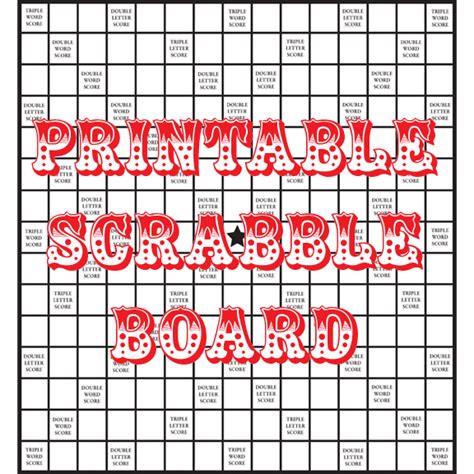 Quirky Artist Loft Diy Printable Scrabble Board