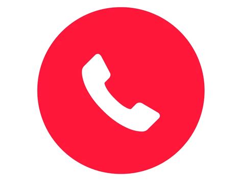 Round Red Phone Icon Png Vector In Svg Pdf Ai Cdr Format