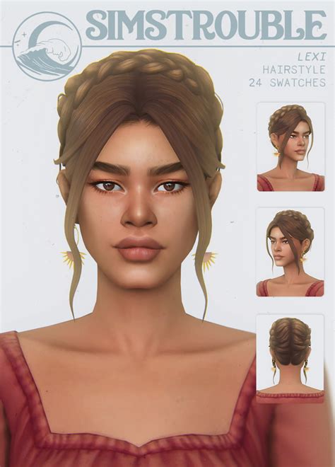 Lexi By Simstrouble Simstrouble Sims Hair Sims Sims 4