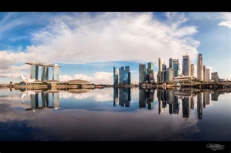 Wallpaper City Cityscape Bay Architecture Singapore Water