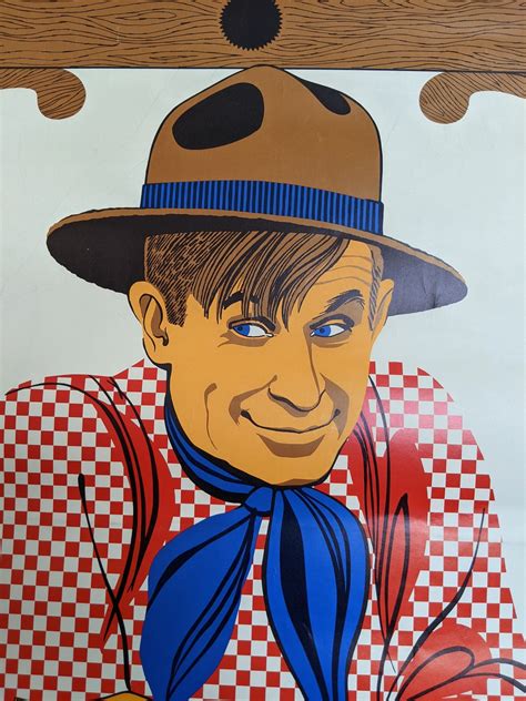 Vintage C1968 Will Rogers Pop Art Poster By Elaine Hanelock Etsy