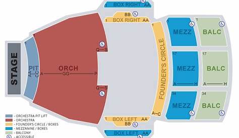 kavli theatre detailed seating chart