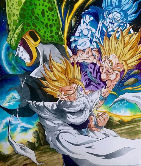 Treinamento do goku e gohan dragon ball z saga cell pt 1. Dragón ball Z (saga de cell) | Dragones, Personajes de ...