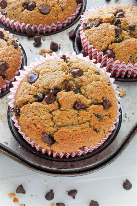 Healthy Bakery Style Chocolate Chip Muffins Baker By Nature