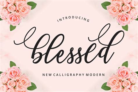 Blessed Script Font By Musafir Lab Creative Fabrica