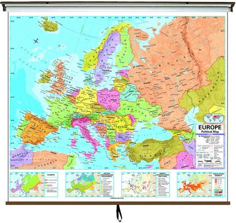 Wall Map Europe Topographic Map Of Usa With States