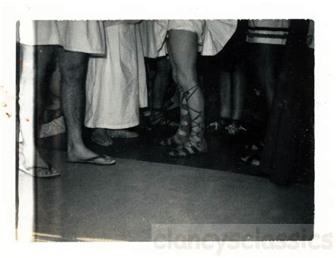 Vintage Photo 1964 Roman Toga Sandals And Flip Flop Thongs Costume Party Polaroid 57 X Etsy
