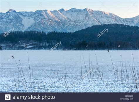 Sundown In Uffing In The Staffelsee High Resolution Stock Photography