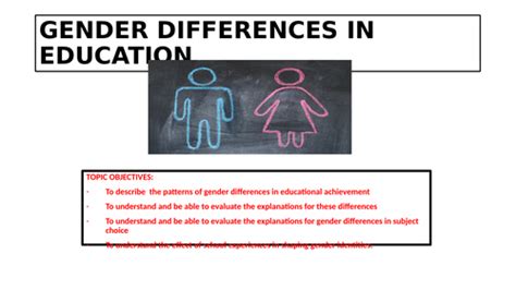 Gender Differences In Education Aqa A Level Sociology Teaching Resources