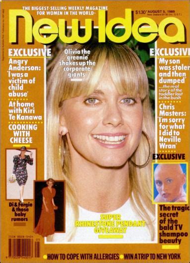 Olivia Newton John New Idea Magazine 05 August 1989 Cover Photo