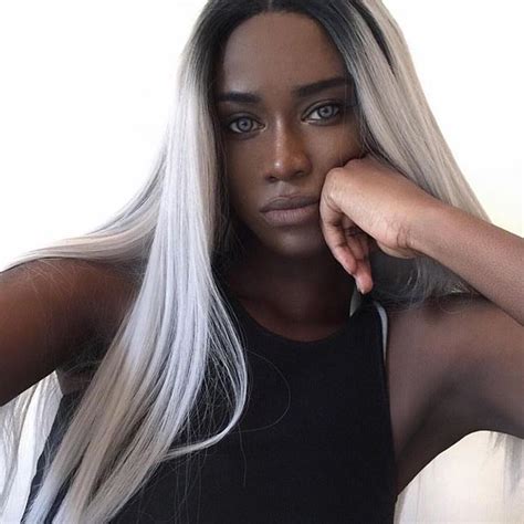 The experimentation caused shiro to develop a second personality called the wretched egg. @melvnin | Hair color for dark skin, Cool hair color, Dark ...