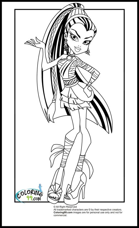 Monster High Coloring Pages | Team colors