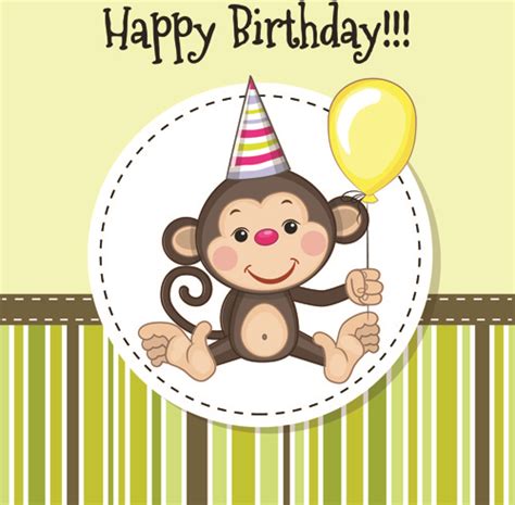 Happy Birthday Baby Greeting Cards Vector Free Vector In Encapsulated