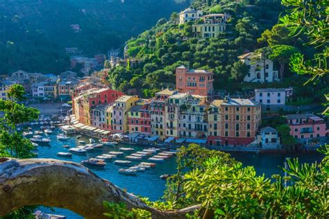 Picturesque Fishing Village Portofino Liguria Italy Stock Image