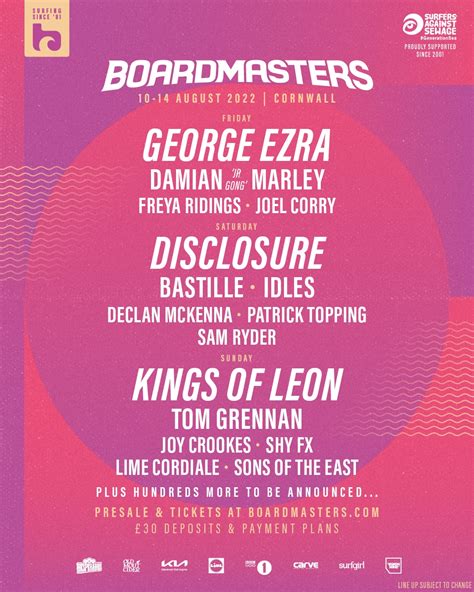 Boardmasters 2022 Preview Summer Festival Guide