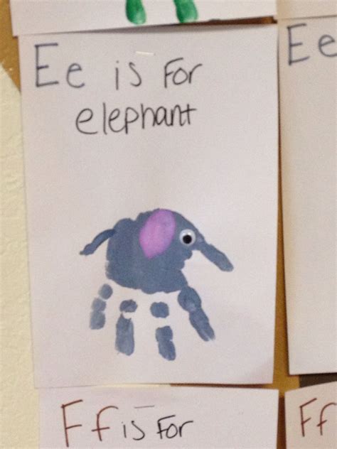 Ee Is For Elephant Toddler Art Projects Toddler Art E Is For Elephant