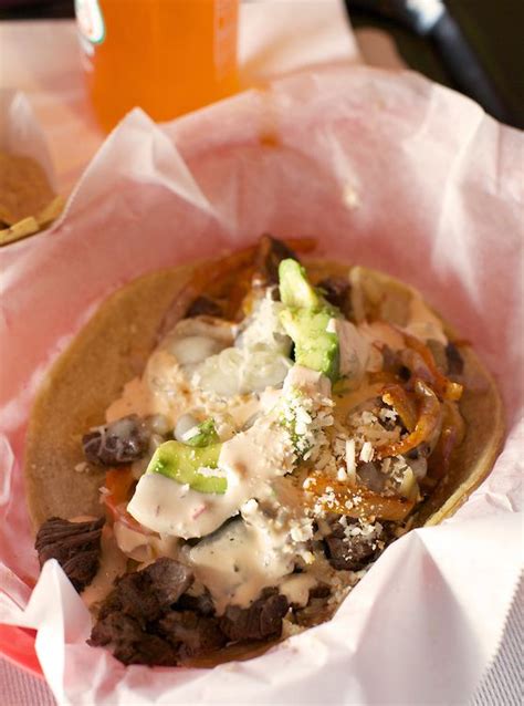 Maybe you would like to learn more about one of these? Surf and turf taco at Lucha Libre Taco Shop, San Diego ...
