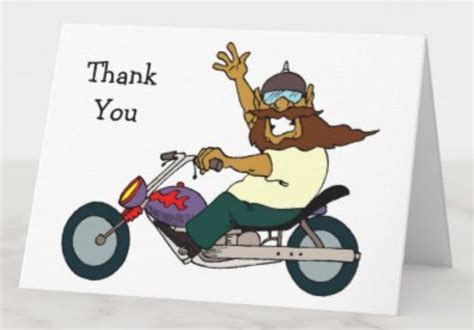 Motorcycle Thank You Cards Free Printable