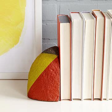 West elm credit card rewards. Nautical Stone Bookends - Yellow/Red, Decorative Accents | West Elm