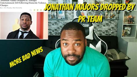 Jonathan Majors Dropped By PR Team YouTube