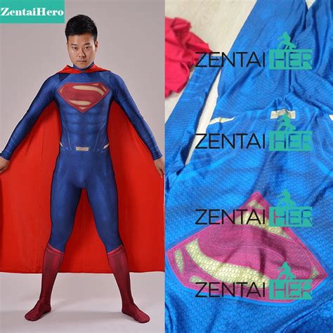 Zentaihero Hot Sale Real 2018 Superman Costume Man Of Steel Superman 3d Printing Lycra Cosplay