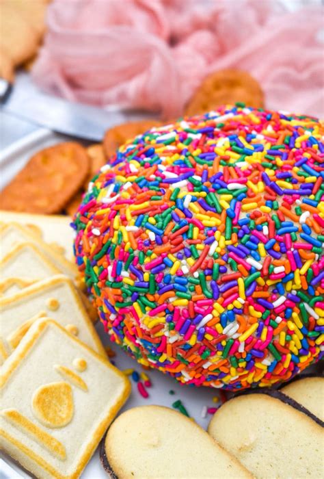 Cake Batter Cheese Ball The Quicker Kitchen
