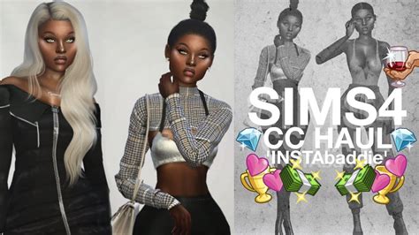 💄💎 The Sims 4 Instagram Baddie Cc Haul Cc List 💎💄 Youtube