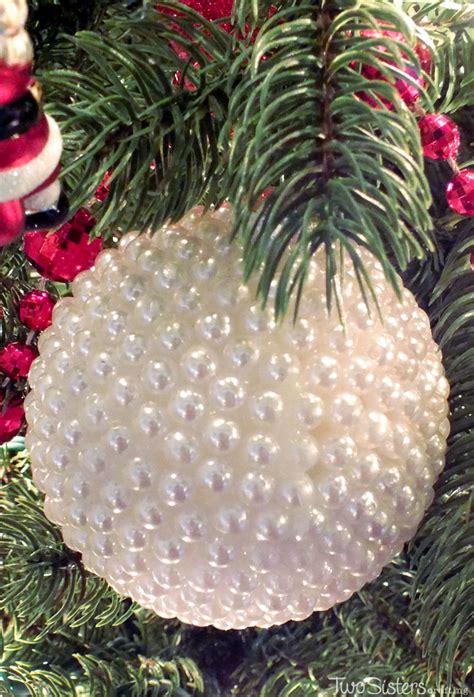 Pearl Christmas Tree Ornaments Two Sisters