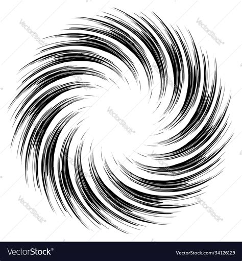 Spiral Helix Volute And Vortex Shape Swirl Twirl Vector Image