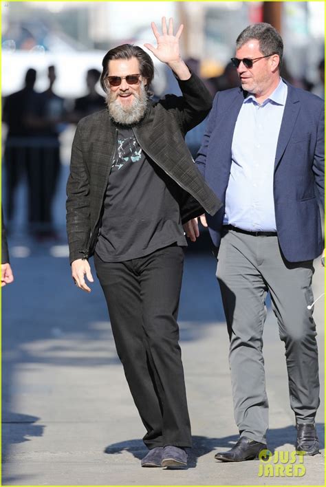 Jim Carrey Flaunts His Bushy Beard Ahead Of Jimmy Kimmel Live Appearance Photo 3903811 Jim