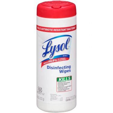 SuperMax LYSOL DISINFECTANT WIPES UNSCENTED 35 CT