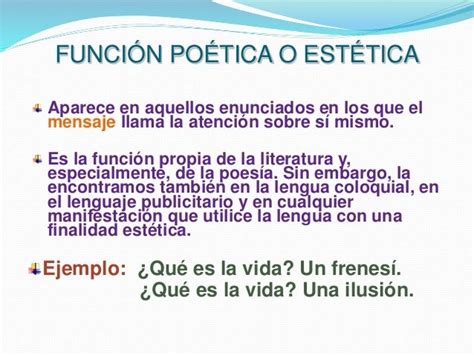 Ejemplos De Funciones Del Lenguaje Poetica O Estetica Nuevo Ejemplo