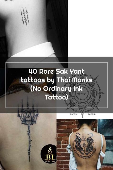 Thai Tattoo Rare Sak Yant Tattoos By Thai Monks No Ordinary Ink